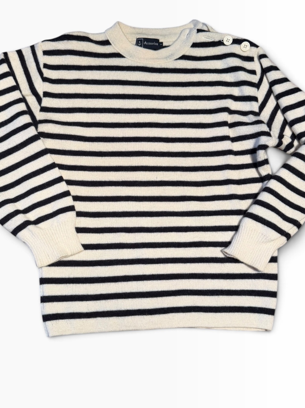 Vintage Armor Lux virgin wool Striped  Sweater L
